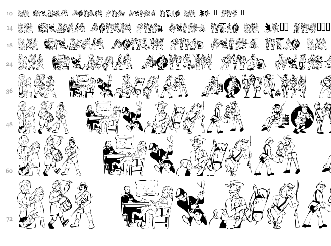 KR Civil War font waterfall